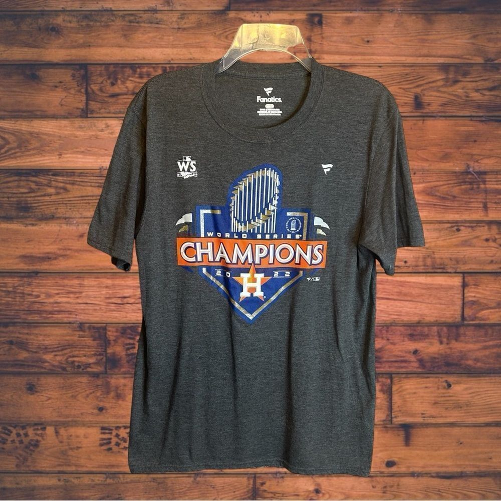 5 for $25🔥Fanatics Houston Astros 2022 World‎ Series Champions T-Shirt Medium